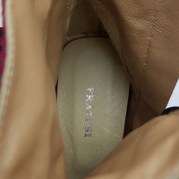 NWT Pratesi Square Toed Ankle Boot Sz 37 - Picture 8 of 11